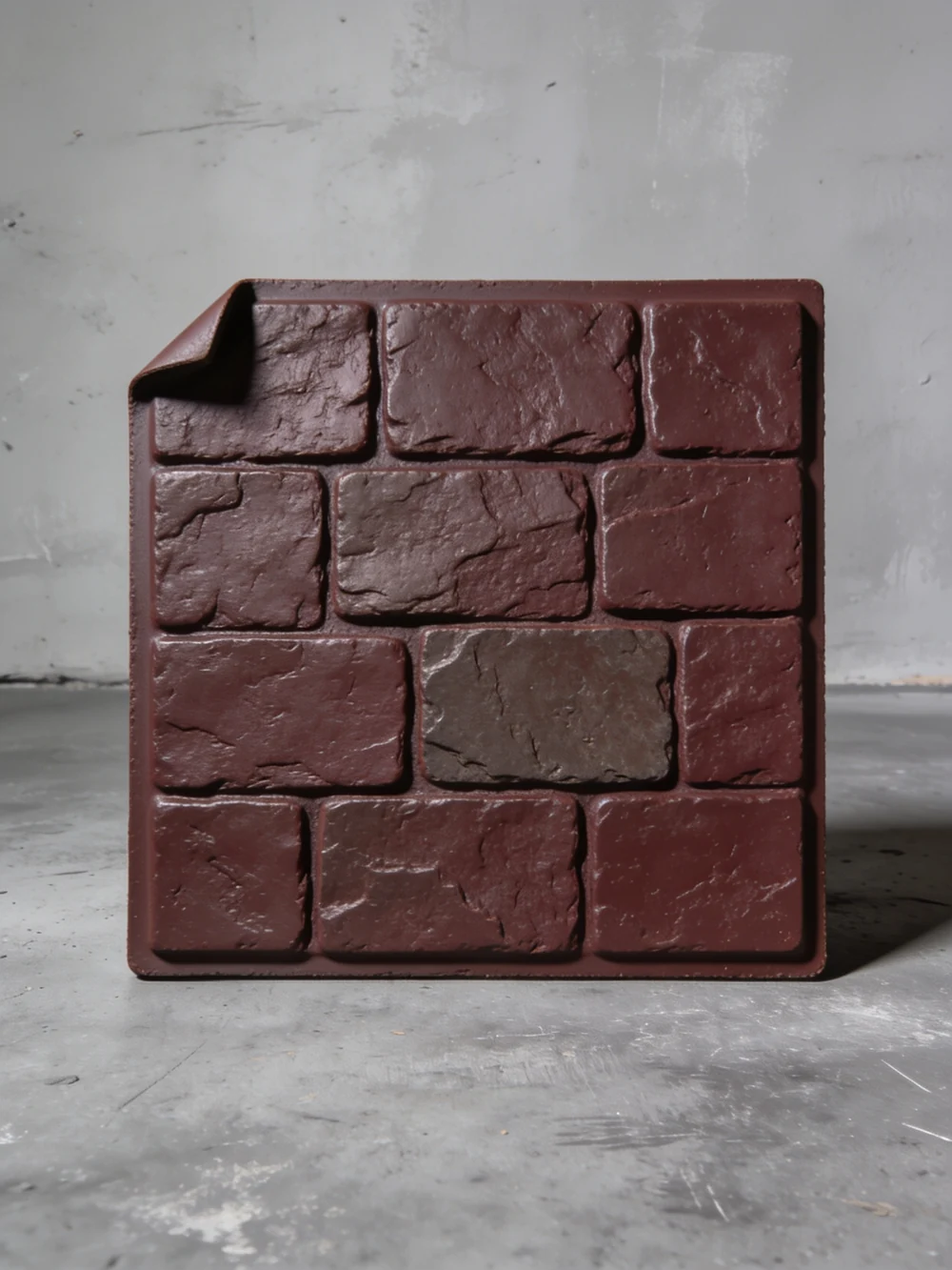 Ashlar Slate Texture Mat — 24 × 24 in polyurethane mat