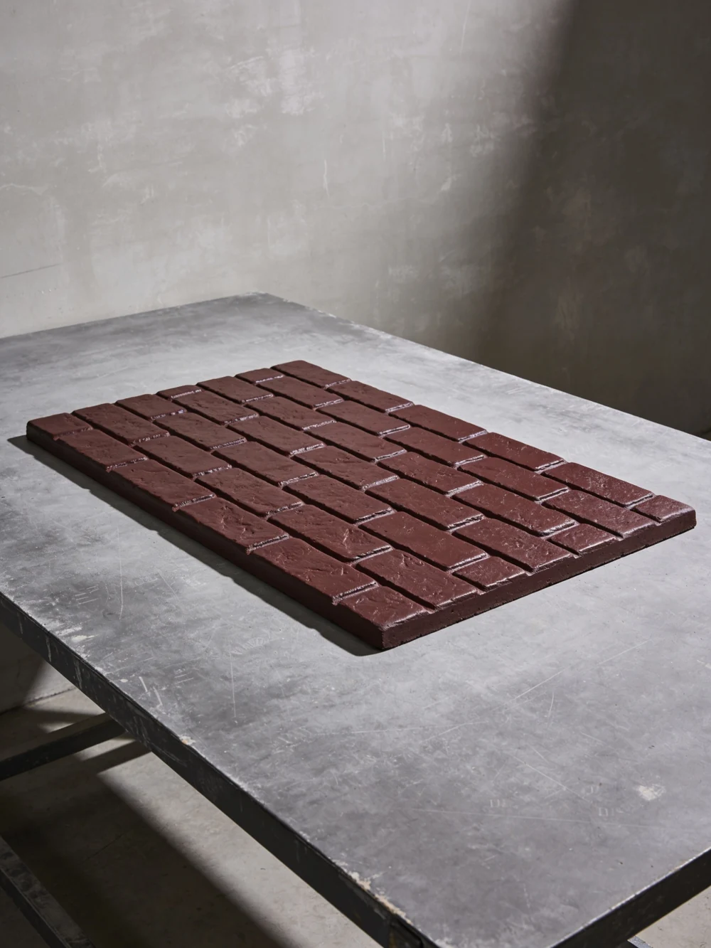 Running Bond Brick Mat — 24 × 16 in polyurethane mat